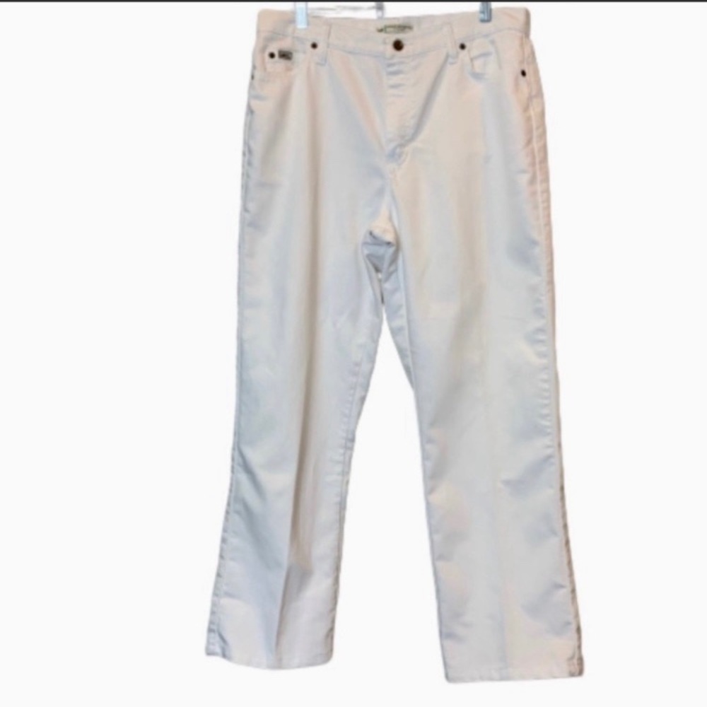 Lee High Rise Mom Jeans white straight leg EUC 14 - Picture 2 of 8